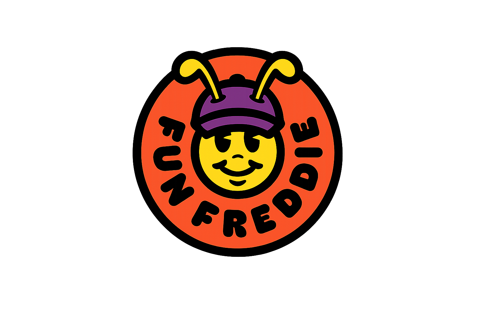 Fun Freddie mascot logo